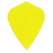 1 Set of 3 Dart Flights - Yellow Kite Shape Poly Flights - £2.35 GBP