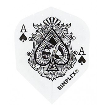 1 Set of 3 Dart Flights - 4050 - Dimplex Ace Of Spades Standard Double T... - $2.68