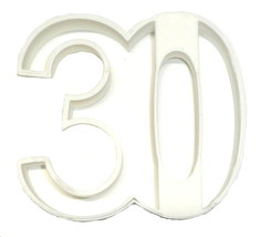 Number 30 Thirty Birthday Anniversary Cookie Cutter Made in USA PR108-30 - £3.13 GBP