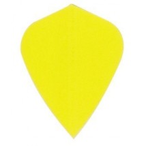 Yellow - 3 Sets of 3 - Poly Kite Shaped Dart Flights - £4.39 GBP