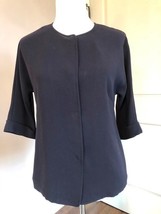Pre-owned MAX MARA Black Crepe Short Jacket SZ US 6 IT 40 - $78.21