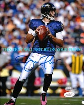 Joe Flacco Autographed 8x10 Rp Photo Baltimore Ravens  Check Out The Pink Shoes - £11.84 GBP