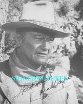 John Wayne Autographed 8x10 Rp Photo &quot;The Duke&quot;  - £11.95 GBP