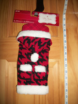 Pet Holiday Dog Clothes XXS Christmas Pompom Hood Sweater Red Canine Hoo... - £5.97 GBP