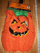 Dog Costume Medium Smiling Pumpkin Halloween Outfit Hat Canine Tunic Pet Holiday - £6.04 GBP