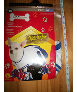 Rubies Pet Costume Medium Dog Cheerleader Outfit Dress Red White Blue Po... - $9.49