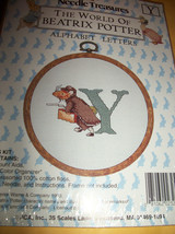 Peter Rabbit Craft Kit Mouse Beatrix Potter Cross Stitch New Alphabet Letter Y - $9.49