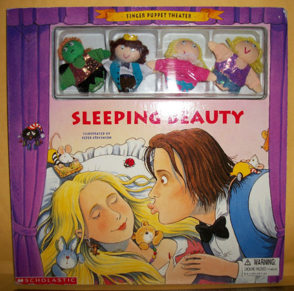 Primary image for Scholastic Activity Book Set Sleeping Beauty Finger Puppet Theater Storybook Act