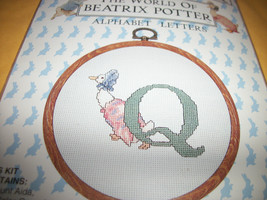Peter Rabbit Craft Kit Duck Beatrix Potter Cross Stitch New Alphabet Letter Q - $9.49