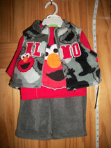 Sesame Street Baby Clothes 0M-3M Newborn Boy Pant Set Elmo Muppets Child Apparel - £18.97 GBP