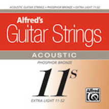 Guitar Strings/Alfred Brand/Acoustic 6 String/11's/Made in USA/Xtra Light - $9.99