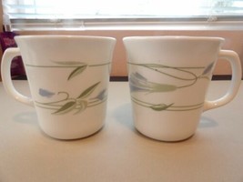 3# Corning Corelle Blue Wreath Floral Mug Cups - £7.51 GBP