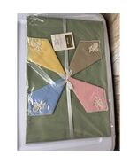 Garden State Flairspun 458 Yorke 44 Sq Tablecloth 4 Napkins All Rayon Pr... - $150.00
