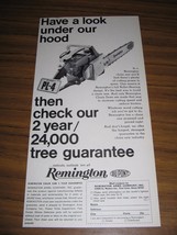 1967 Print Ad Remington PL-4 Chain Saws Park Forest,IL - £7.89 GBP