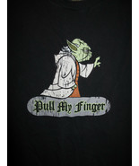 Vintage 2003 Star Wars t-shirt Jedi Master Yoda pull my finger Baby Fun - £29.91 GBP