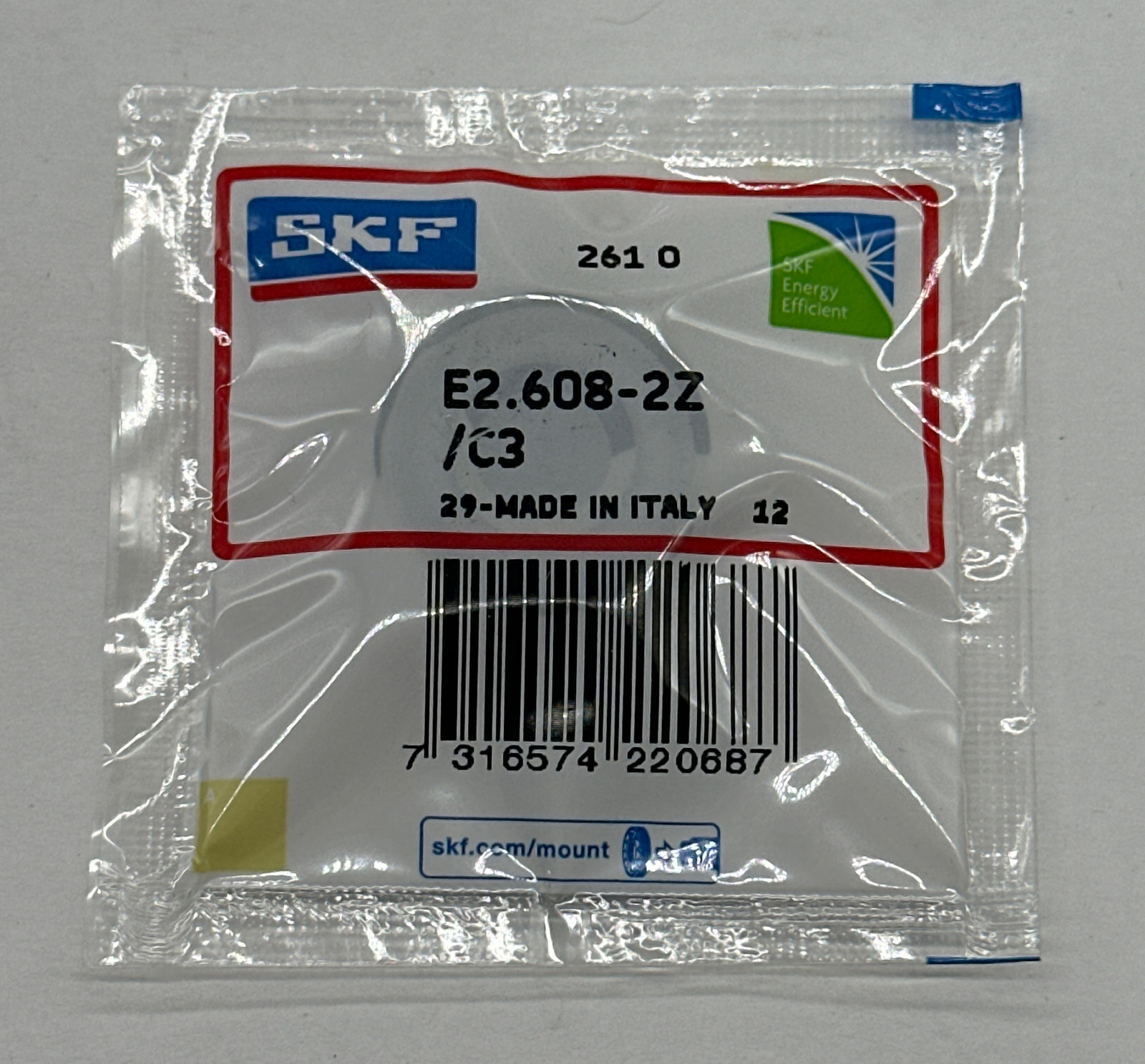 SKF E2.609.2Z/C3 Deep Groove Ball Bearing, 9mm Bore 7mm Width  - $5.70