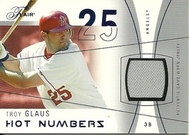 2004 Flair Hot Numbers Game Used Blue Troy Glaus HN TRG Angels 192/250 - £1.59 GBP
