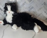 Ageless Innovation&#39;s Joy For All Companion Pets Black &amp; White Tuxedo Cat... - $49.45