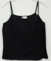 Womens Faded Glory Stretch Black Spaghetti Strap Top Size XL - £7.95 GBP