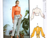McCall&#39;s M8043 Misses 6 to 14 Deep V Crop Tops UNCUT Sewing Pattern - $14.81