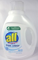 All With Stainlifters Liquid Laundry Detergent, Free And Clear, 36 fl oz... - £17.84 GBP