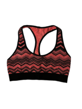 Lululemon Womens Sports Bra Ebb &amp; Flow Reversible Racerback Orange/Black Size 8 - £13.03 GBP