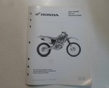 2004 Honda XR400R Set Up Istruzioni Manuale Sciolto Foglia Moto Fabbrica... - $15.19