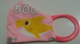 2 Fabric Face Masks in 1 Pinkfong YELLOW BABY SHARK Handmade Mask Cover》... - $12.86