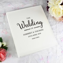 Personalised Wedding Photo Album. Traditional Photo Album. 30 Tissue Int... - $27.99
