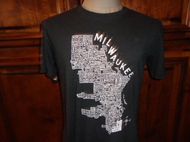 Black Tri-Blend Brew City Beer Milwaukee WI T-Shirt Adult S Very Nice 50... - $24.74