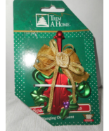 Trim A Home Sparkling Traditions Hanging Ornament Violin Holly Berries C... - £7.98 GBP