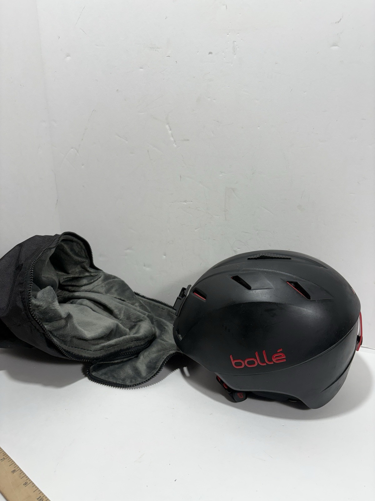 Bolle ski snowboard helmet BKW1-a-1 58 - 60 cm black Red XL With Cover **sticky - $19.50