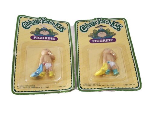 RARE! VINTAGE BABY CABBAGE PATCH FIGURINE NEW! 1984 AGE 4+ LOT OF 2  - $19.79