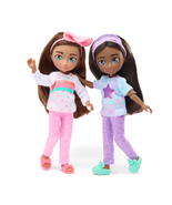 Mia &amp; Zoe Slumber Party Set of 2 (5.5-Inch) Bendable Dolls, Brown Hair &amp;... - $581.52 MXN