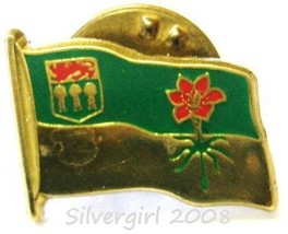 Vintage Canadian Sask Emblem Prarie Lily Flag Pin Choose - £6.38 GBP