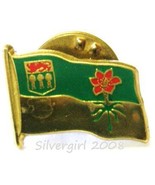 Vintage Canadian Sask Emblem Prarie Lily Flag Pin Choose - $10.92 CAD