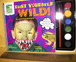 Craft Holiday Animal Planet Book Paint Yourself Wild Kit Face Art Suppli... - $13.30
