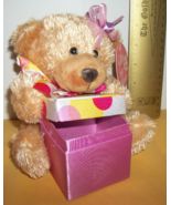 Dan Dee Plush Toy Teddy DanDee Mothers Day Pink Polka Dot Gift Box Bear ... - $18.99