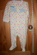 Carter Baby Clothes 6M-9M Newborn Giggle Playsuit Creeper Footed Tickle ... - $14.24