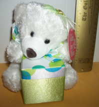Dan Dee Plush Toy Teddy DanDee Mother Day Green Polka Dot Gift Box Bear Friend - £14.93 GBP