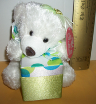 Dan Dee Plush Toy Teddy DanDee Mother Day Green Polka Dot Gift Box Bear Friend - £14.88 GBP