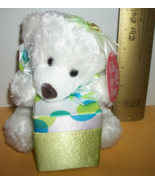 Dan Dee Plush Toy Teddy DanDee Mother Day Green Polka Dot Gift Box Bear ... - $18.99