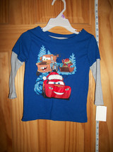 Disney Cars Baby Clothes 24M Infant Tee Shirt Top Christmas Holiday T-Shirt New - £6.06 GBP