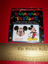 Disney Mickey Mouse Body Art Kit Temporary Tattoos Sheet Set Craft Activity Fun - $4.74