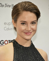 Shailene Woodley smiling candid pose in black dress 24X36 Poster - £22.81 GBP