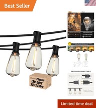 Elegant Antique 50FT Weatherproof String Lights with Shatterproof Edison... - $826.88 MXN