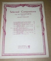 Hungarian Rhapsody No 6 Songbook Vintage 1925 Pianoforte Carl Fischer - £19.97 GBP