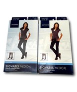 Sigvaris Compression ​Socks Black Closed Toe Medical Lot 2 Size SS 233CS... - £48.08 GBP