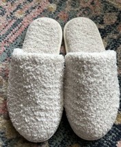 Barefoot Dreams Slippers Cozychic Women’s Size Medium 7/8 White Cream - $27.09