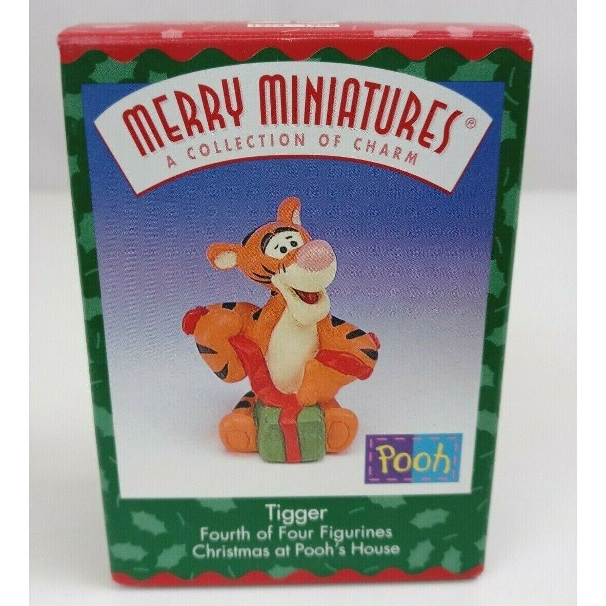 Primary image for Vintage 1999 Hallmark Merry Miniatures Tigger Christmas at Pooh's House #4 Of 4